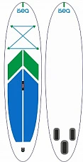 Надувная доска для sup-бординга ISEA BREEZE 10'6 Надувная доска для sup-бординга ISEA BREEZE 10'6